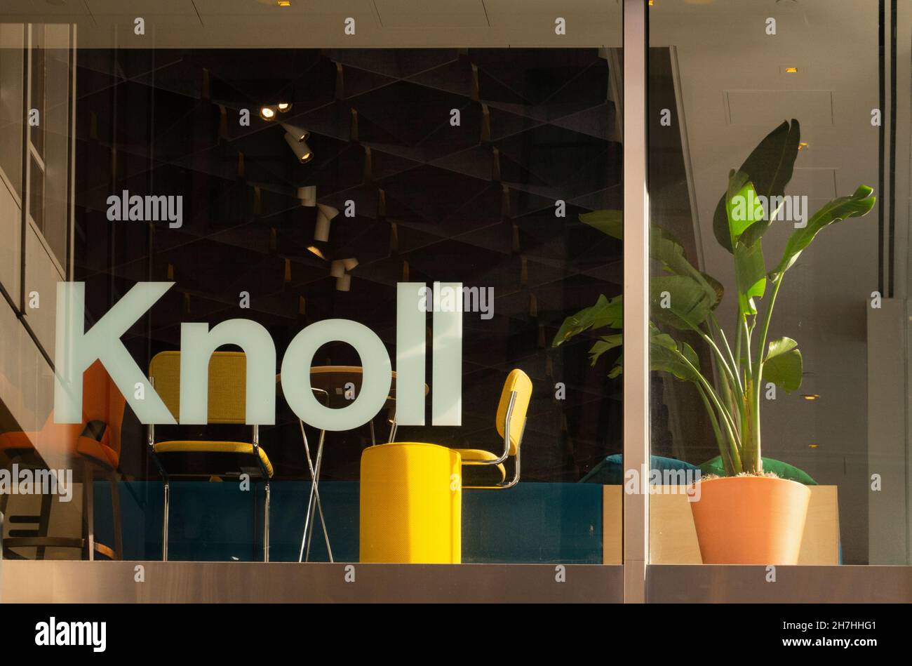 Knoll store sign in Manhattan NYC Stock Photo Alamy