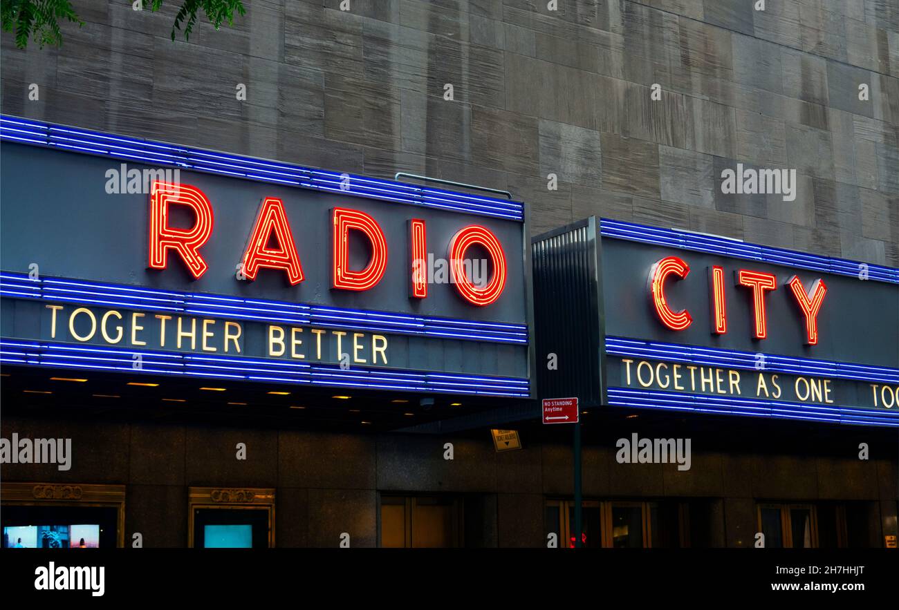New york city new york radio city music hall hires stock photography