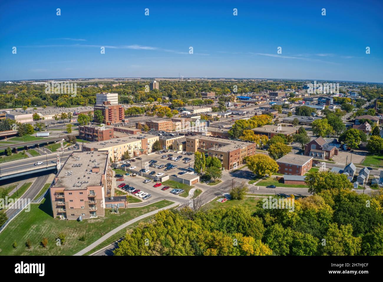 Aerial view of the city of Moorhead in Minnesota Stock Photo Alamy Aerial view of the city of Moorhead in Minnesota Stock Photo Alamy