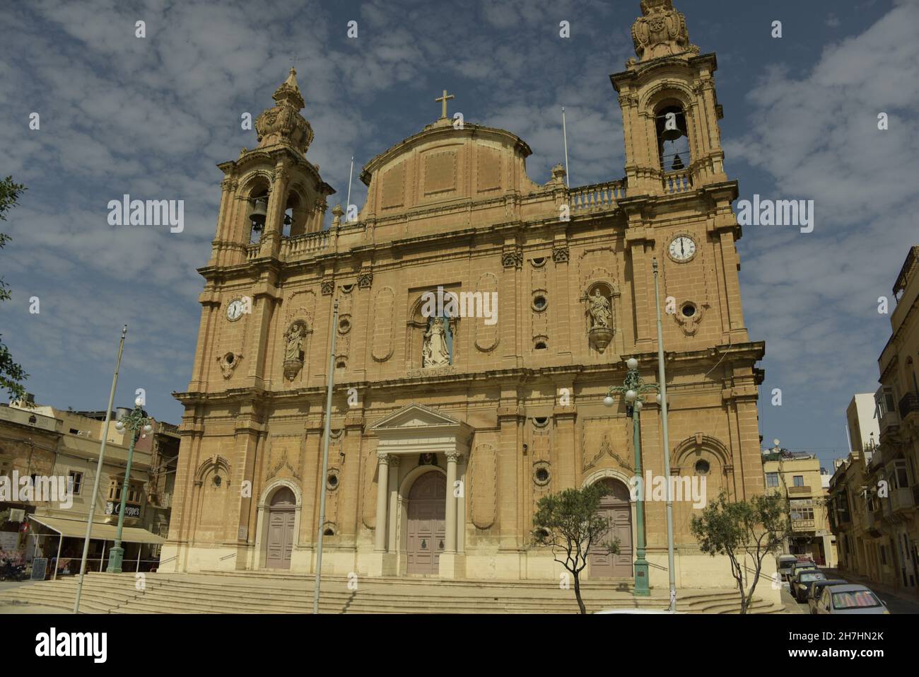 Church of Sultana tal-paci, St Joseph's, Msida Creek, Valletta, Malta Stock Photo