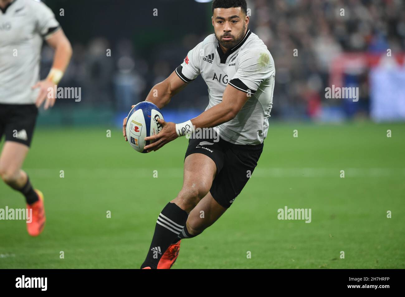 New Zealand National Rugby player in action during a fixture between
