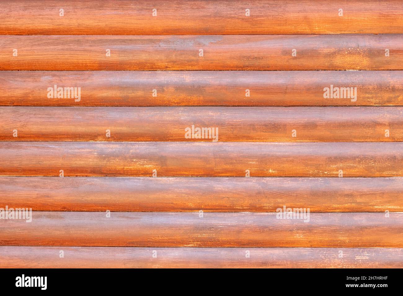 View of  old wooden wall textured background. Stock Photo