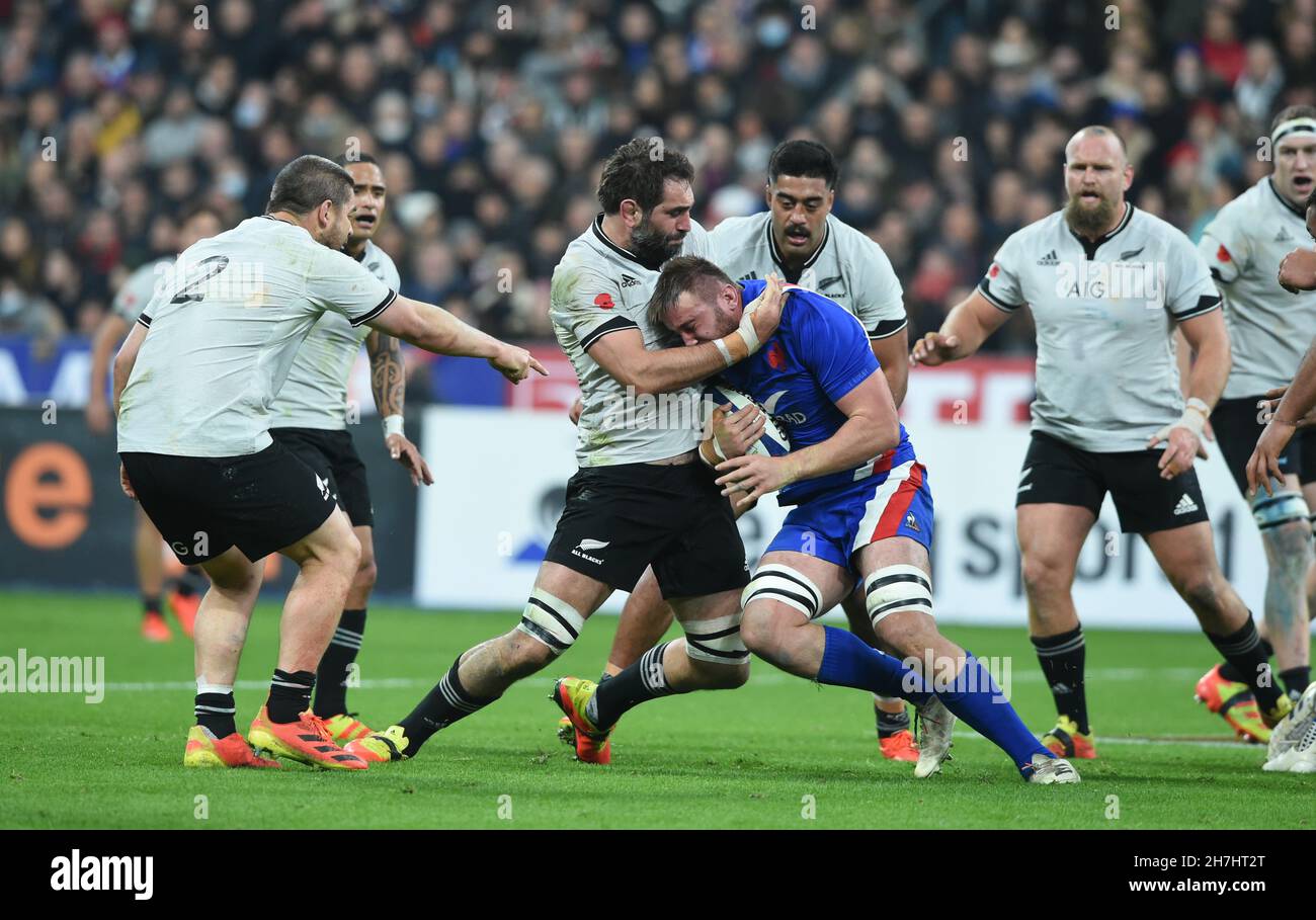 France National Rugby lock Paul Willemse (5) in action during a