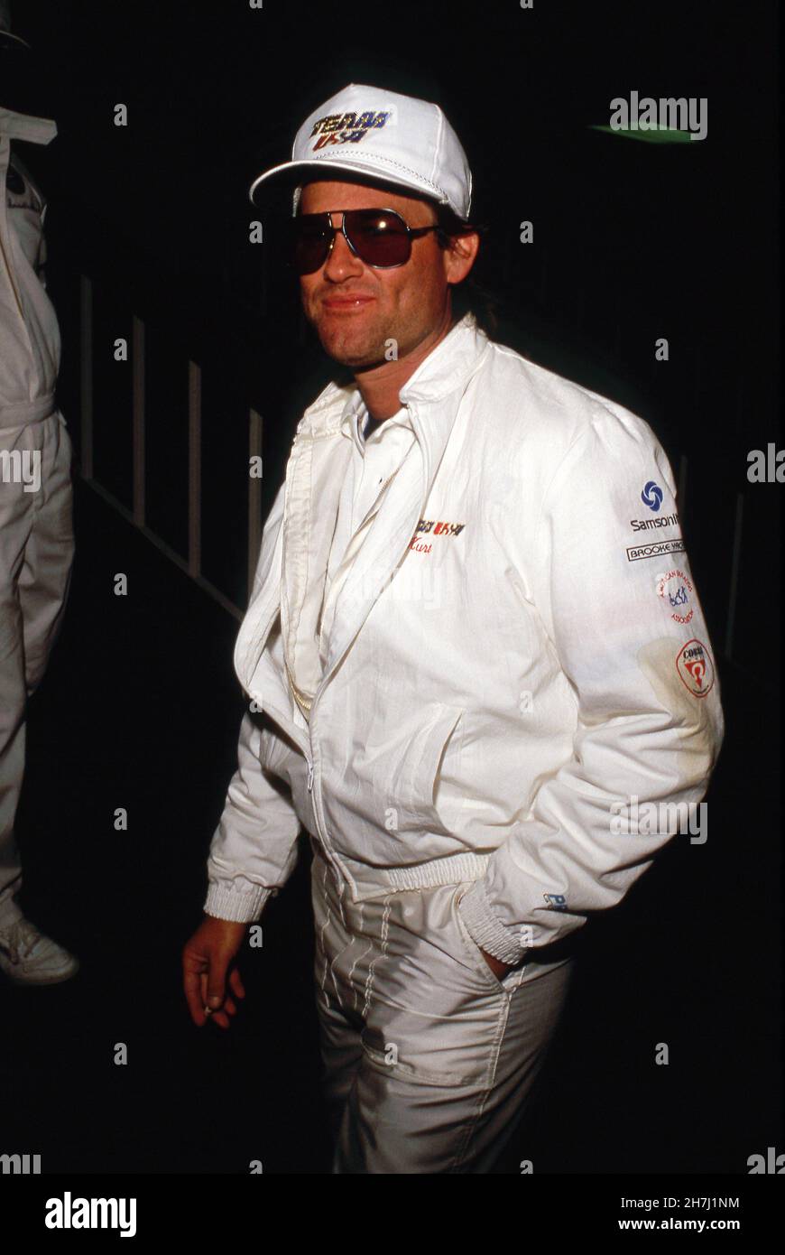 Kurt Russell at the 1990 Long Beach OPT Race in Long Beach, California ...
