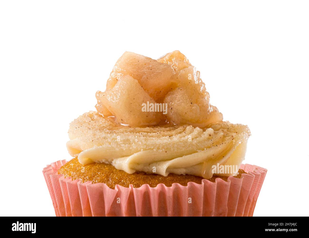 Gourmet apple cupcake detail Stock Photo