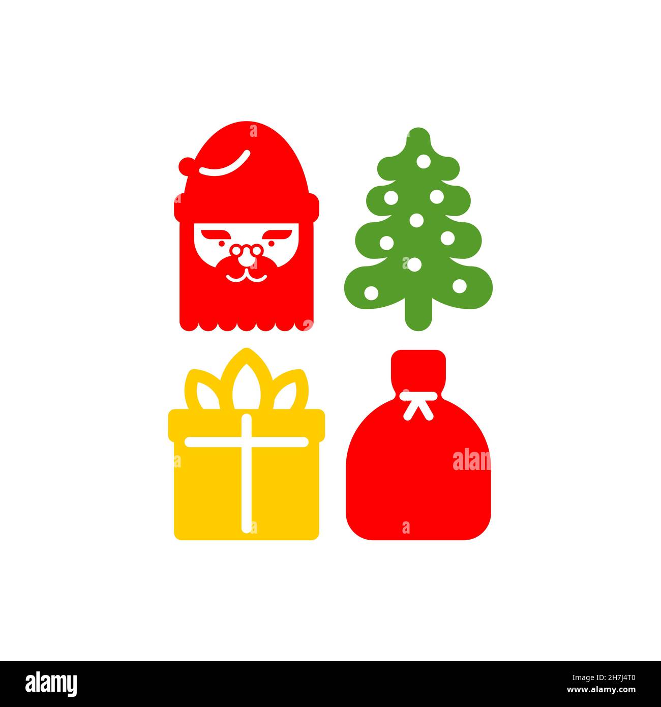 Ribbon face cartoon santa Stock Vector Images - Alamy