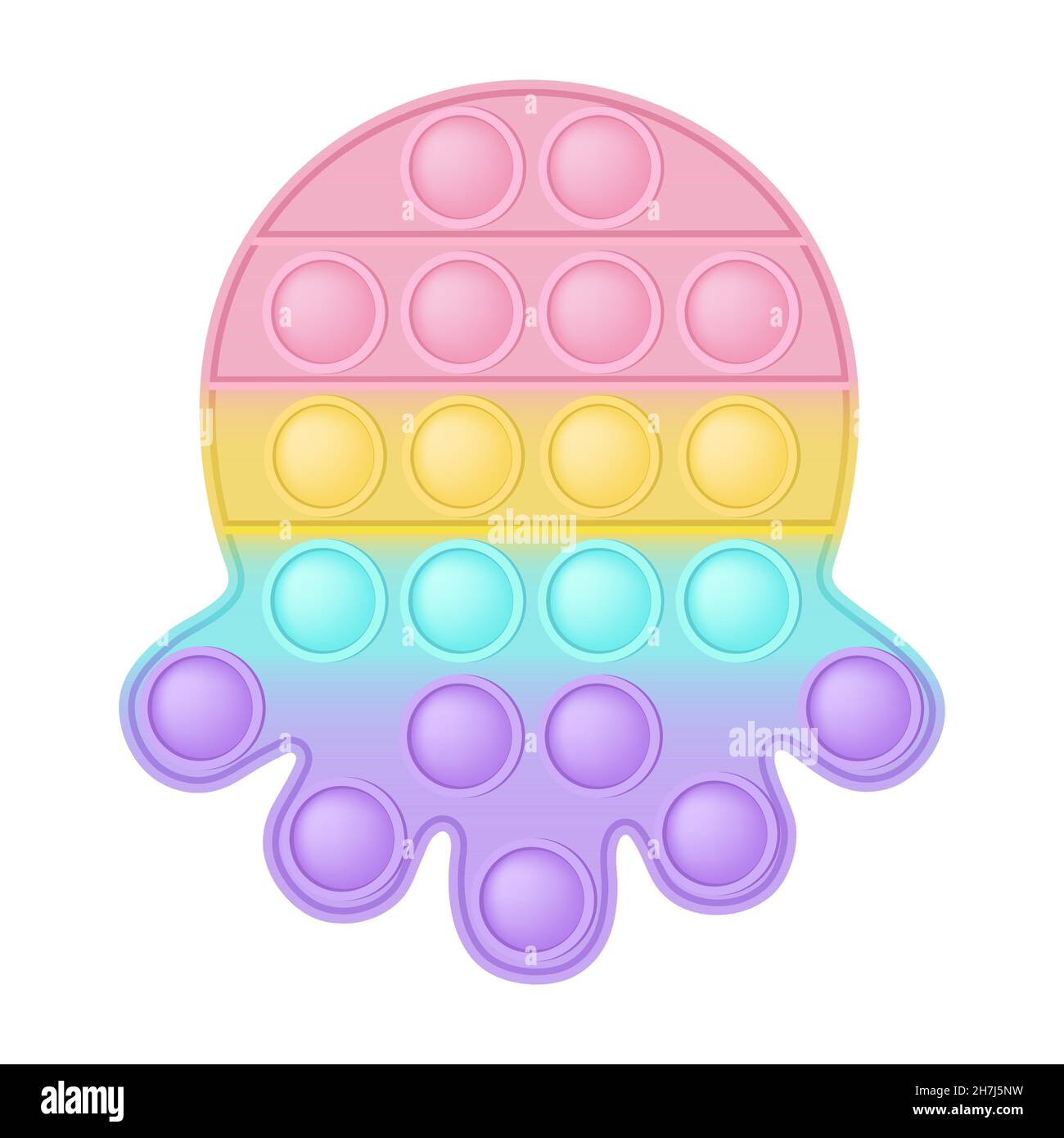Pop It A Fashionable Silicon Toy For Fidgets Addictive Anti Stress Among Us Toy In Pastel Colors Bubble Sensory Developing Popit Astronaut For Kids Stock Vector Image Art Alamy