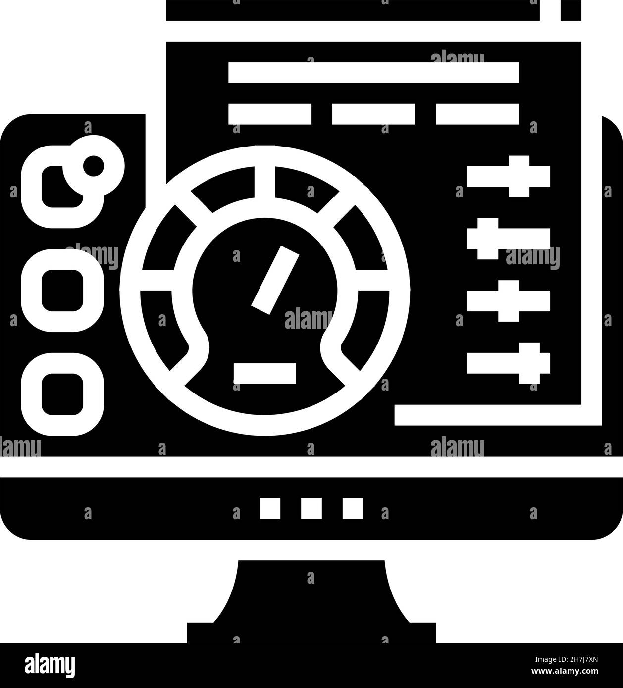 utility software glyph icon vector illustration Stock Vector Image ...