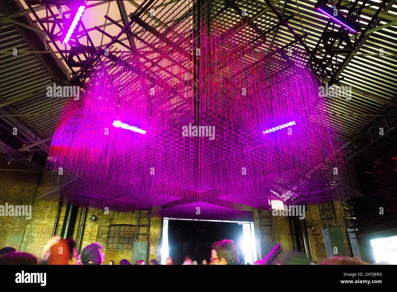 Aether light installation by Architecture Social Club in King's Cross