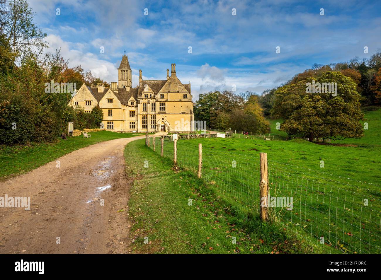 Along the track to Woodchester Mansion in Gloucestershire, England Stock Photo