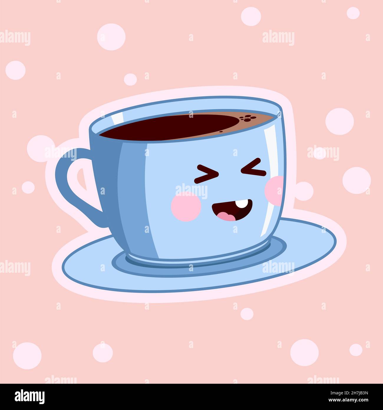 Coffee to go kawaii cute cartoon Stock Vector Image & Art - Alamy