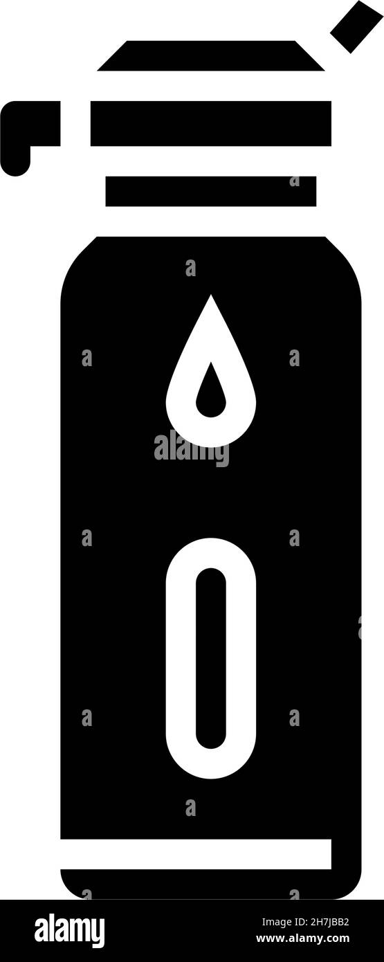 water bottle glyph icon vector illustration Stock Vector Image & Art ...