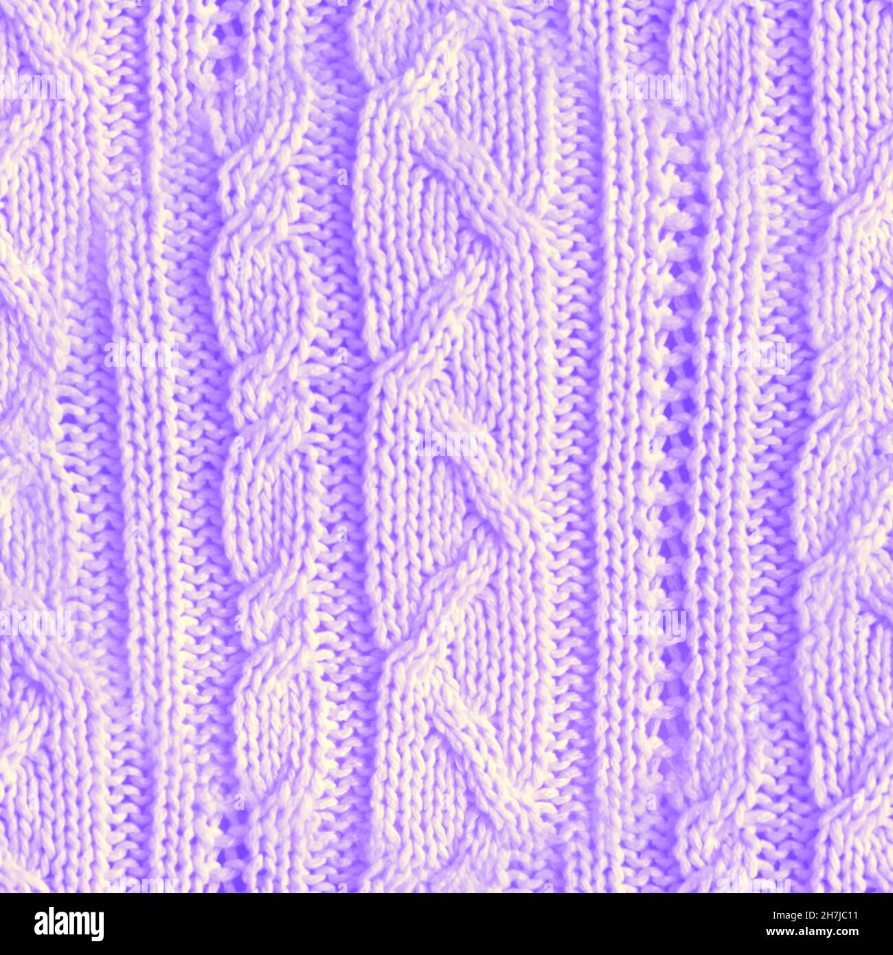 Jumper Texture. Grunge Wool Pattern. Purple Stock Photo