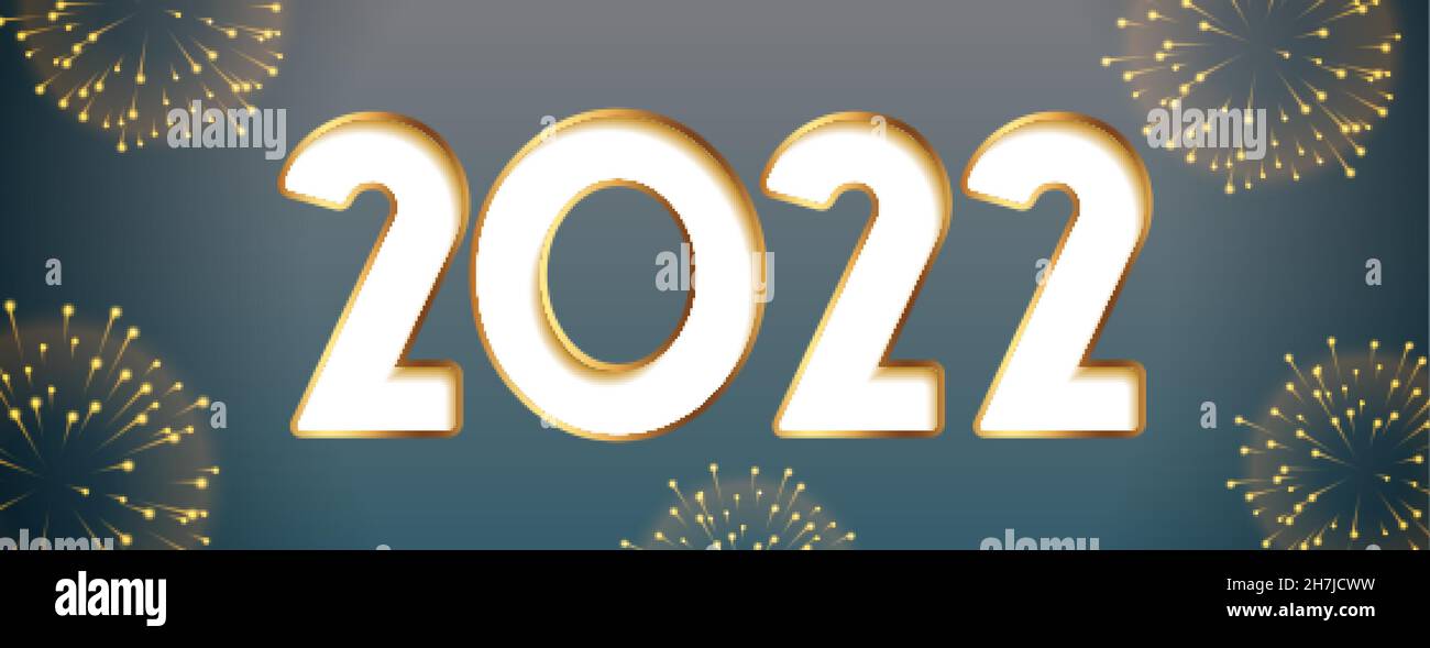 Large Merry Christmas 2022 Happy New Year Sparkle 400 Pixels 2022 New Year Festive Wide Background With Fireworks And Sparkle  Celebration Lights. Merry Christmas And Happy New Year 2022 Realistic  Firework Stock Vector Image & Art - Alamy