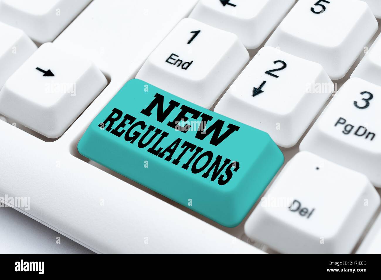 Text sign showing New Regulations. Business approach rules made ...