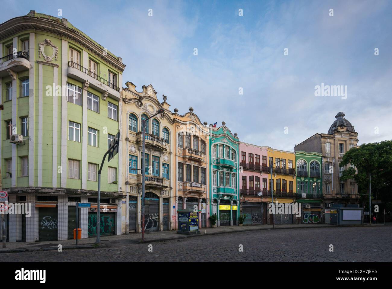 Rio de Janeiro, Brazil - October 22, 2021: Colorful Portuguese colonial ...