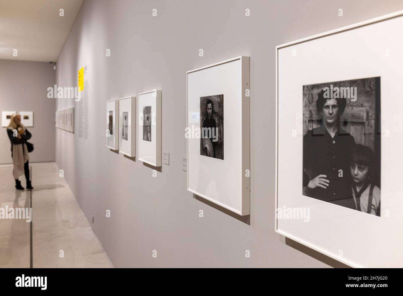 Photographs by American photographer Paul Strand, 1890 - 1976 from the Colecciones Fundacion MAPRE displayed in the Museo Carmen Thyssen, Malaga, Mala Stock Photo