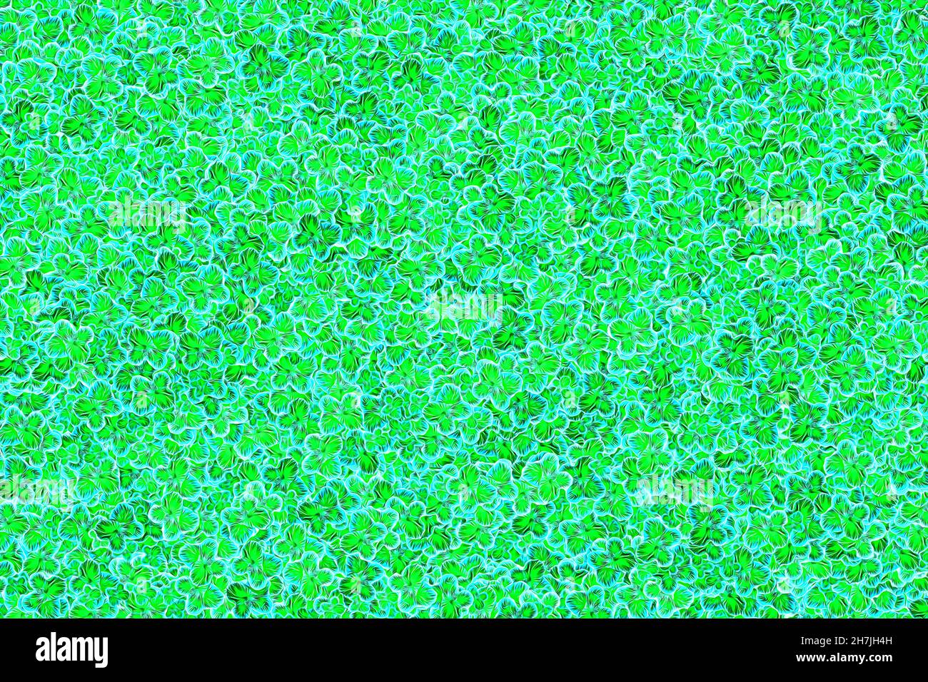 Illustration of the green floral background Stock Photo - Alamy