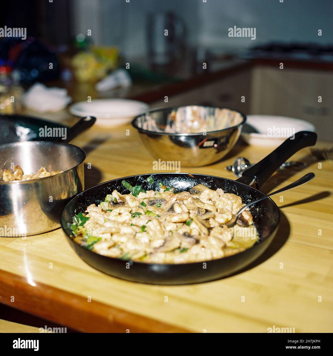 Garlic prawns cooked in cream, Queensland, Australia Stock Photo - Alamy