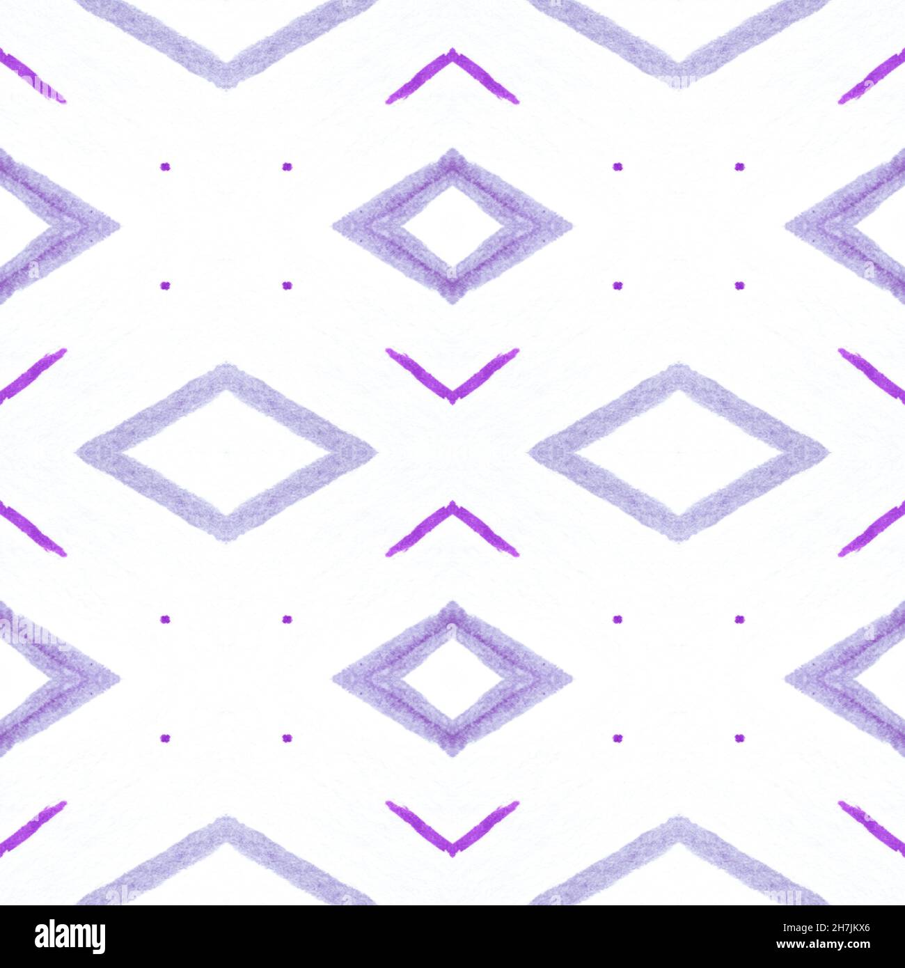 Drawn in Bold Mexican Pattern. Seamless Bohemian Stock Photo