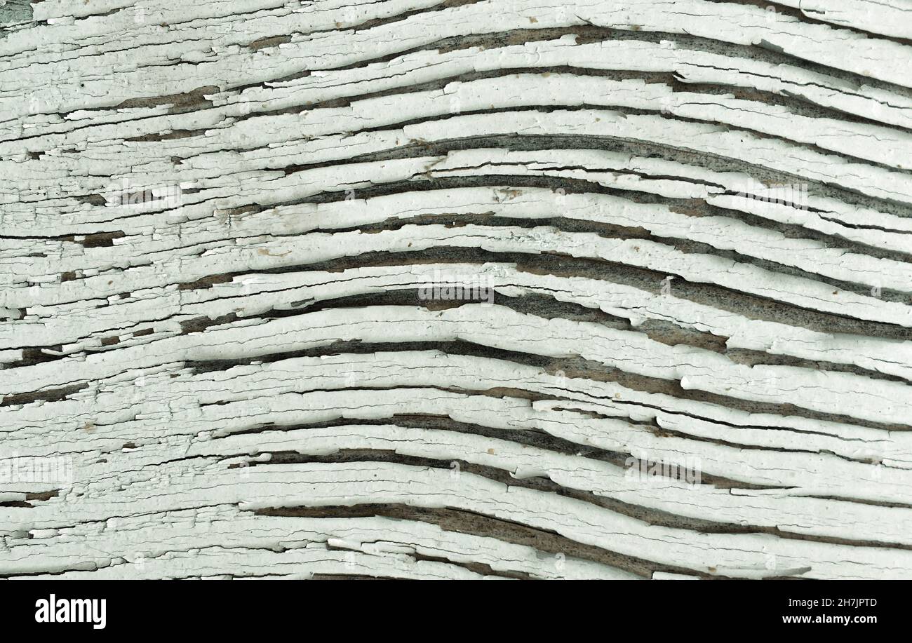 Brown Crack Background. Painted Wood Surface. Stock Photo