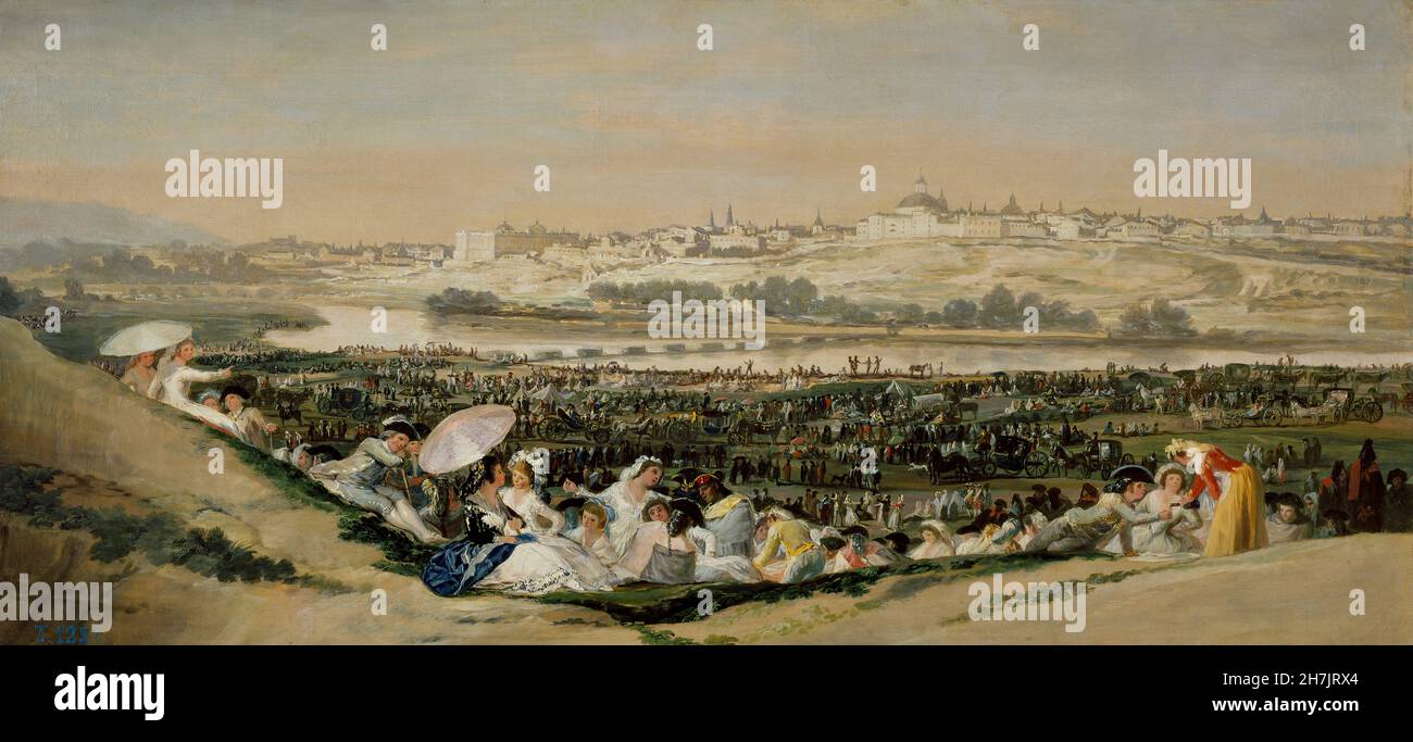 Francisco de Goya (1746-1828) - La pradera de San Isidro (1788) Stock Photo