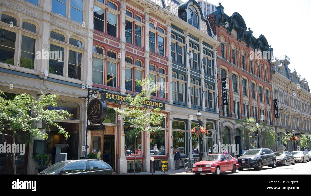 City Landscape - Downtown landscape in a busy street Stock Photo - Alamy