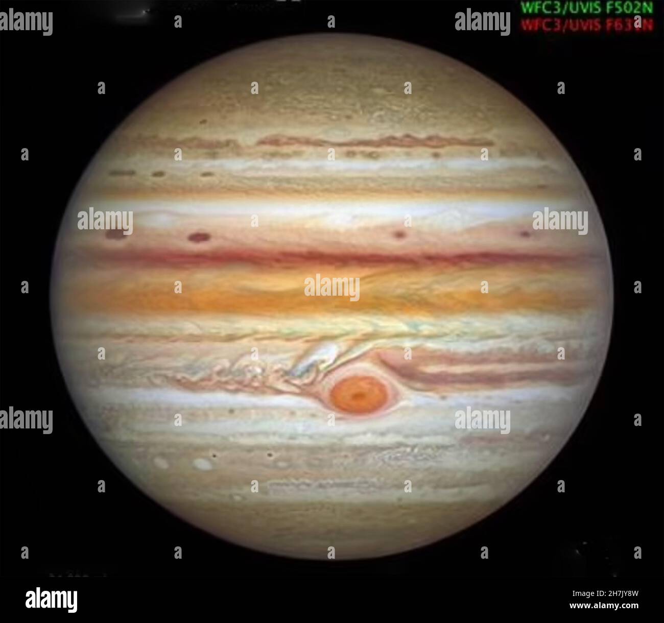 JUPITER taken by the Hubble Space Telescope on 25 August 2020. Photo