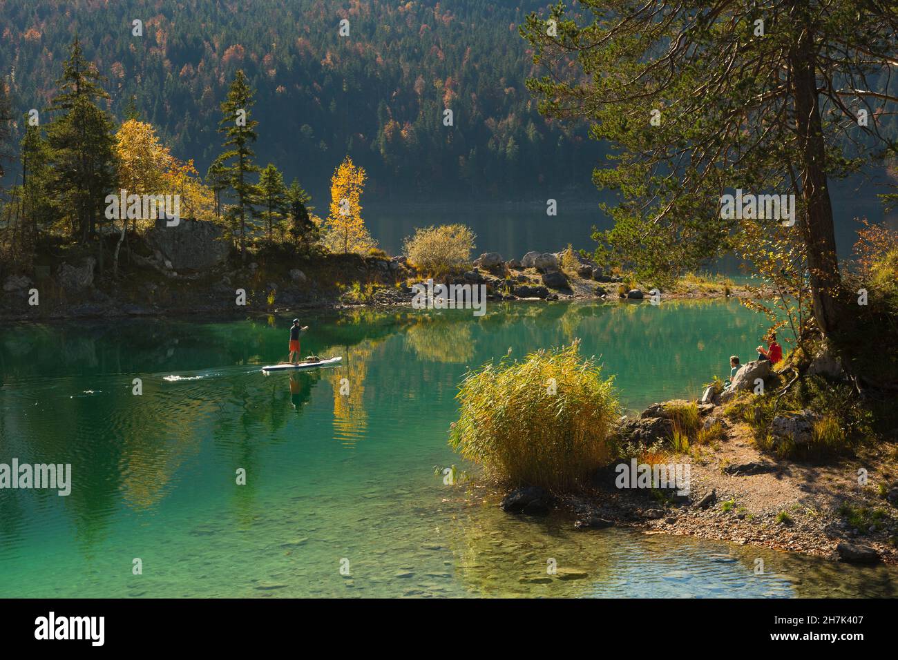Stand Up Paddling Am Eibsee at Drew Berthiaume blog