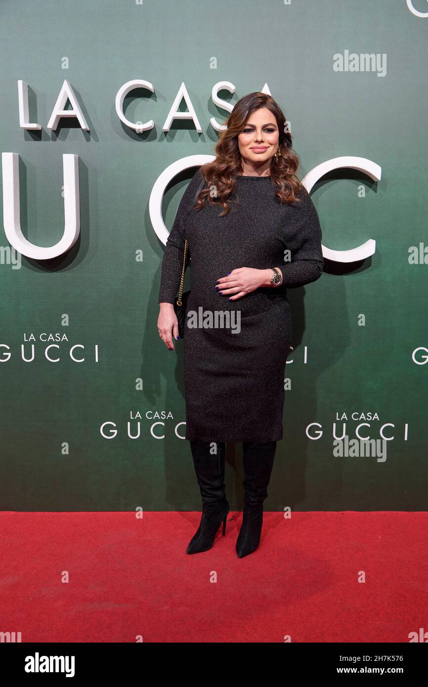 Madrid. Spain. 20211123, Marisa Jara attends 'House of Gucci' Premiere at  Callao Cinema on November 23, 2021 in Madrid, Spain Credit: MPG/Alamy Live  News Stock Photo - Alamy