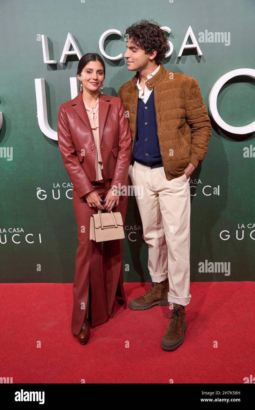 Madrid. Spain. 20211123, María Garcia de Jaime, Tomas Paramo attends 'House  of Gucci' Premiere at Callao Cinema on November 23, 2021 in Madrid, Spain  Credit: MPG/Alamy Live News Stock Photo - Alamy