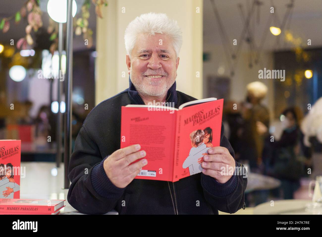 Madrid, Spain. 23rd Nov, 2021. Spanish director, Pedro Almodovar at the 'Parallel Mothers' presentation, a book for his film at the DAMA foundation. Credit: SOPA Images Limited/Alamy Live News Stock Photo