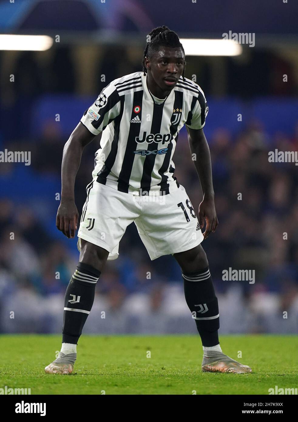 Juventus' Moise Kean during the UEFA Champions League, Group H match at  Stamford Bridge, London. Picture date: Tuesday November 23, 2021 Stock  Photo - Alamy