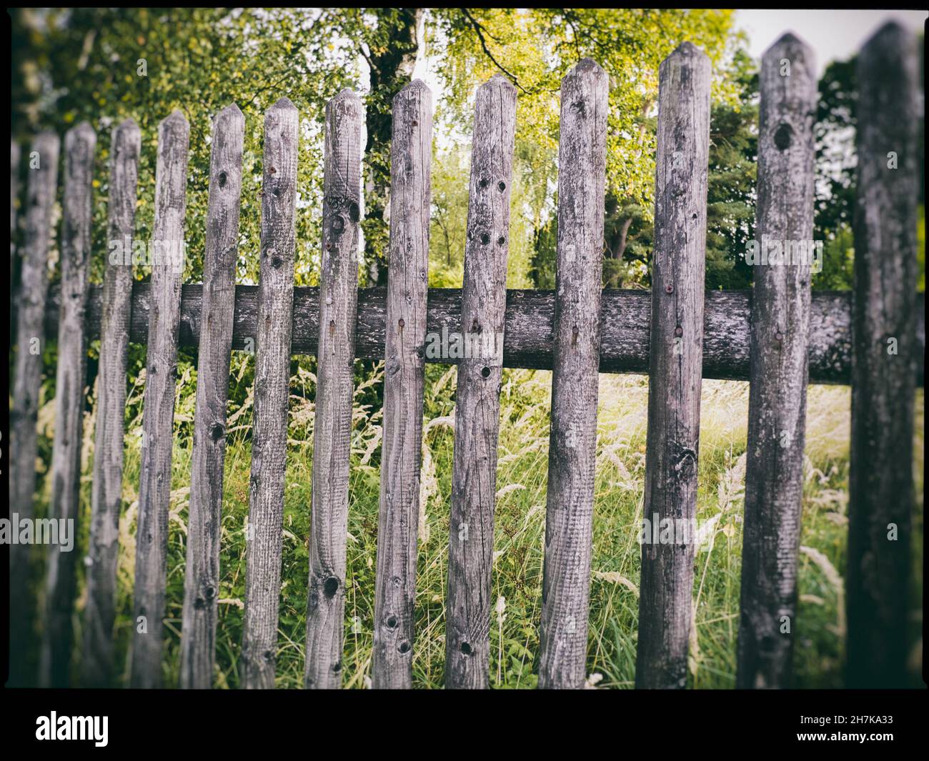 Wooden garden fence and gate hi-res stock photography and images - Alamy