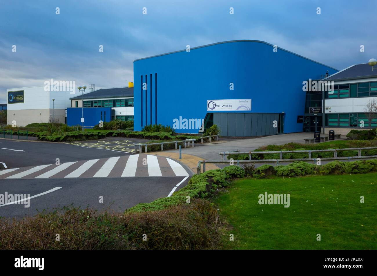 The Outwood Acadamy at Bydales providing tertiary education in Marske by the Sea North Yorkshire Stock Photo