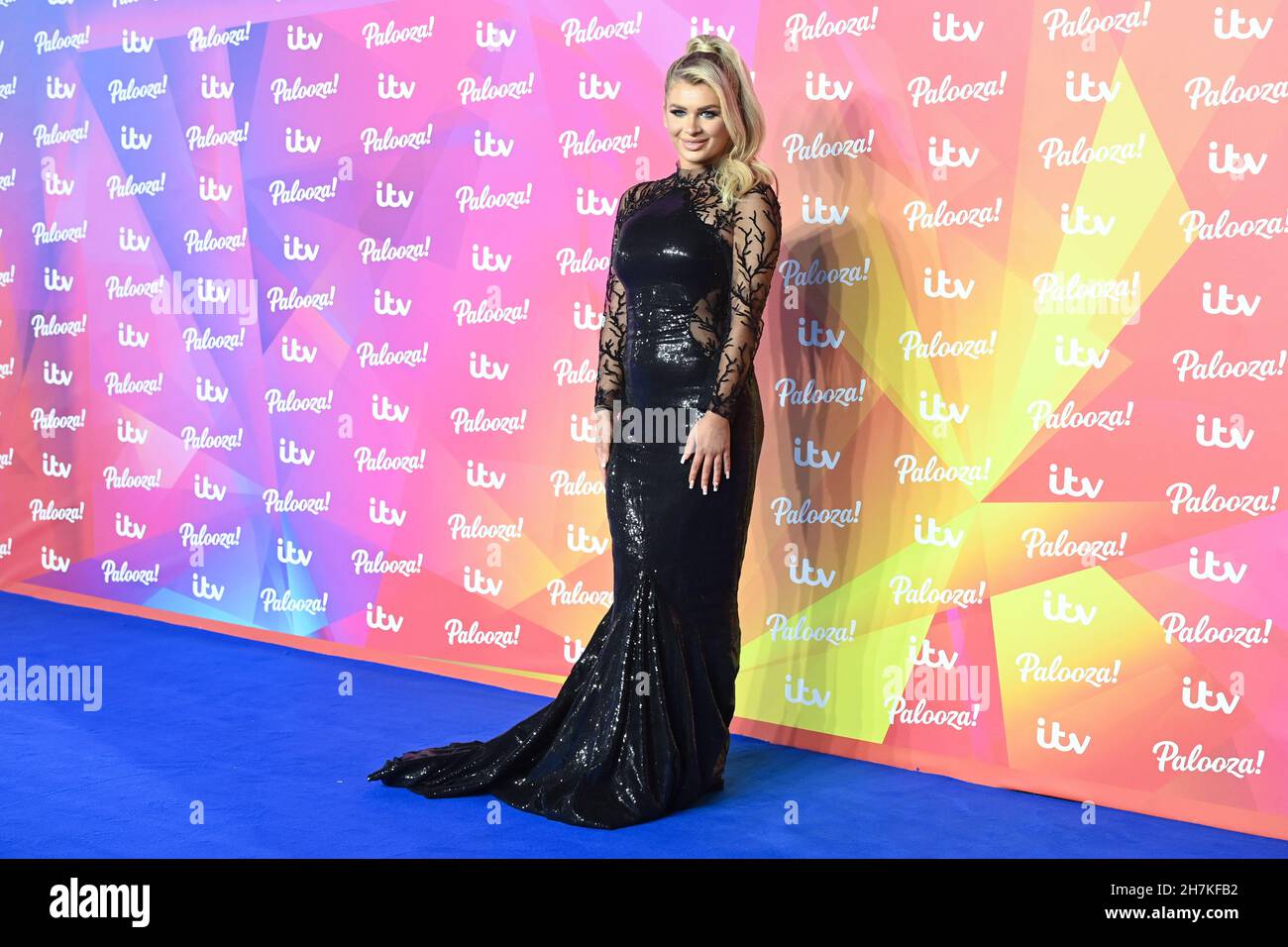 London, UK. 23 November 2021. Liberty Poole arriving at the ITV Palooza