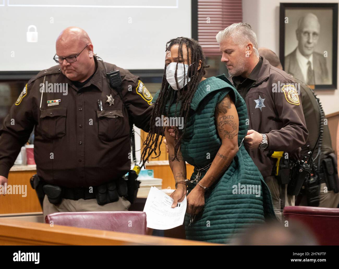 Usa, Wi, USA. 23rd Nov, 2021. Darrell Brooks appears Tuesday, November