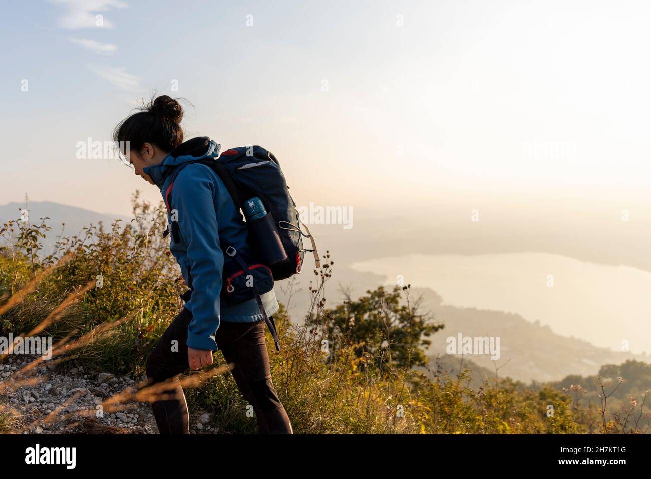 Asian female hiker backpack hi-res stock photography and images - Alamy