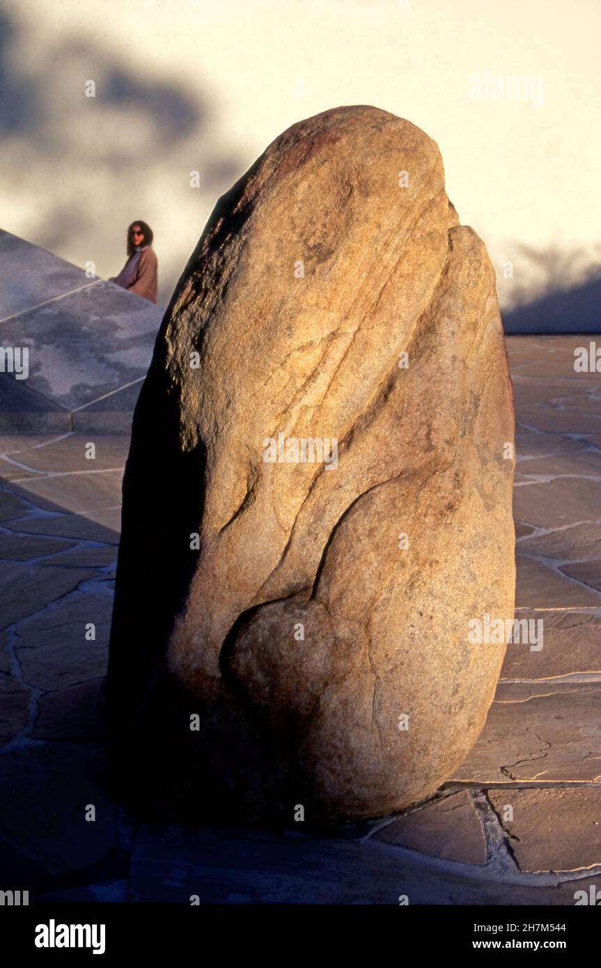 The Noguchi Sculpture Garden in Costa Mesa, CA Stock Photo