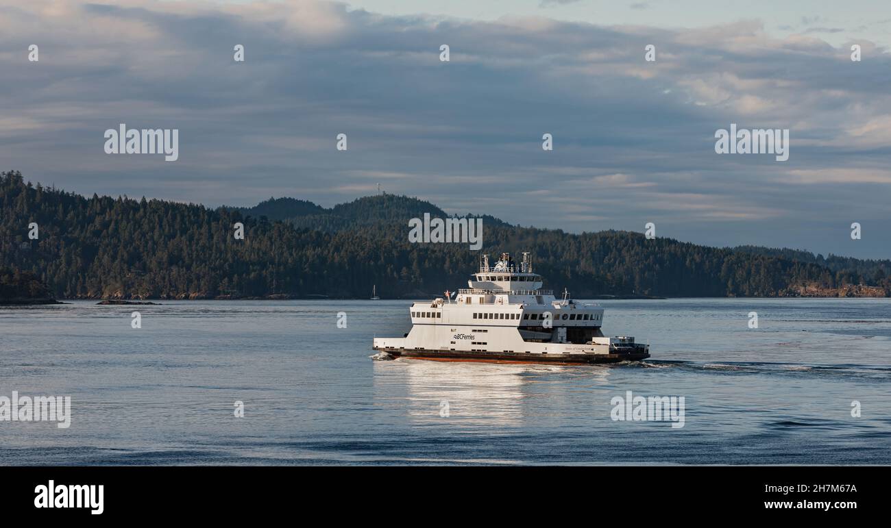 BC ferrie carry cars, trucks, and passengers between Vancouver and
