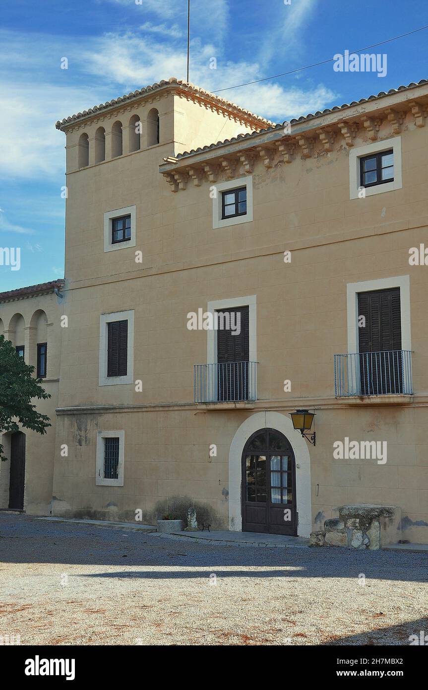 House of Can Lleò de Sant Martí Sarroca region of Alto Panadés, province of Barcelona, Catalonia, Spain Stock Photo