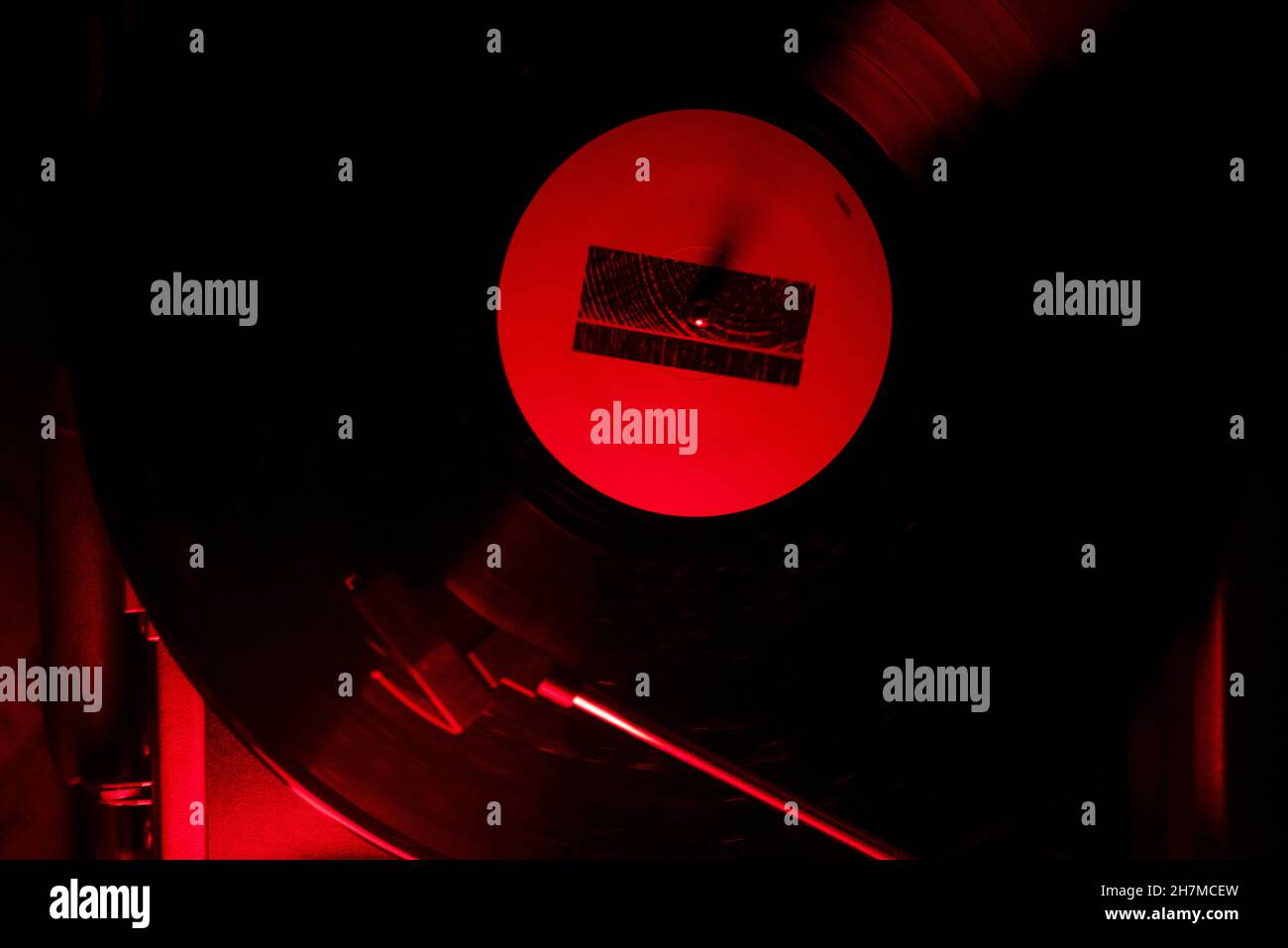 An old vinyl on a record player Stock Photo - Alamy