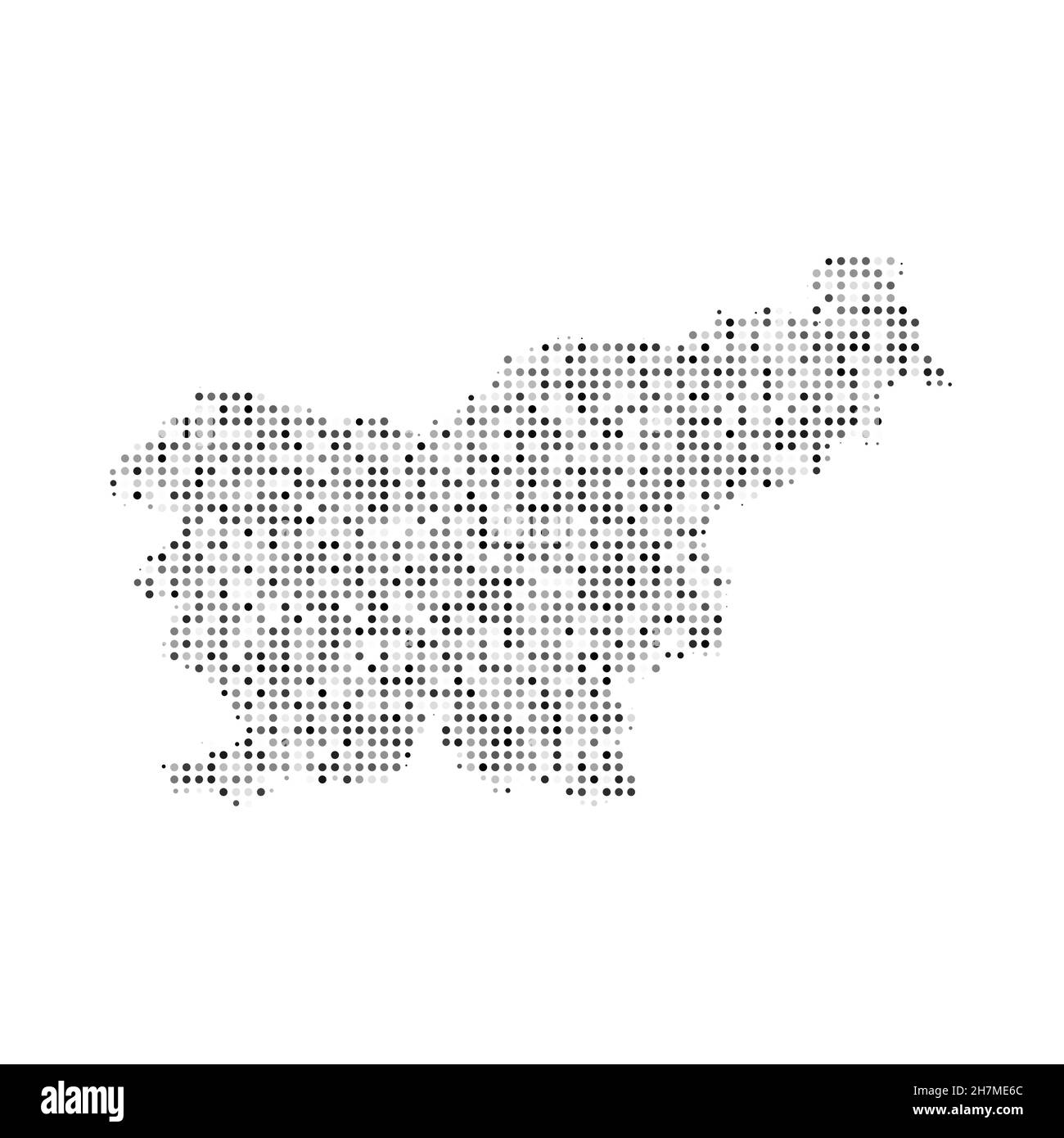 Slovenia map art hi-res stock photography and images - Alamy