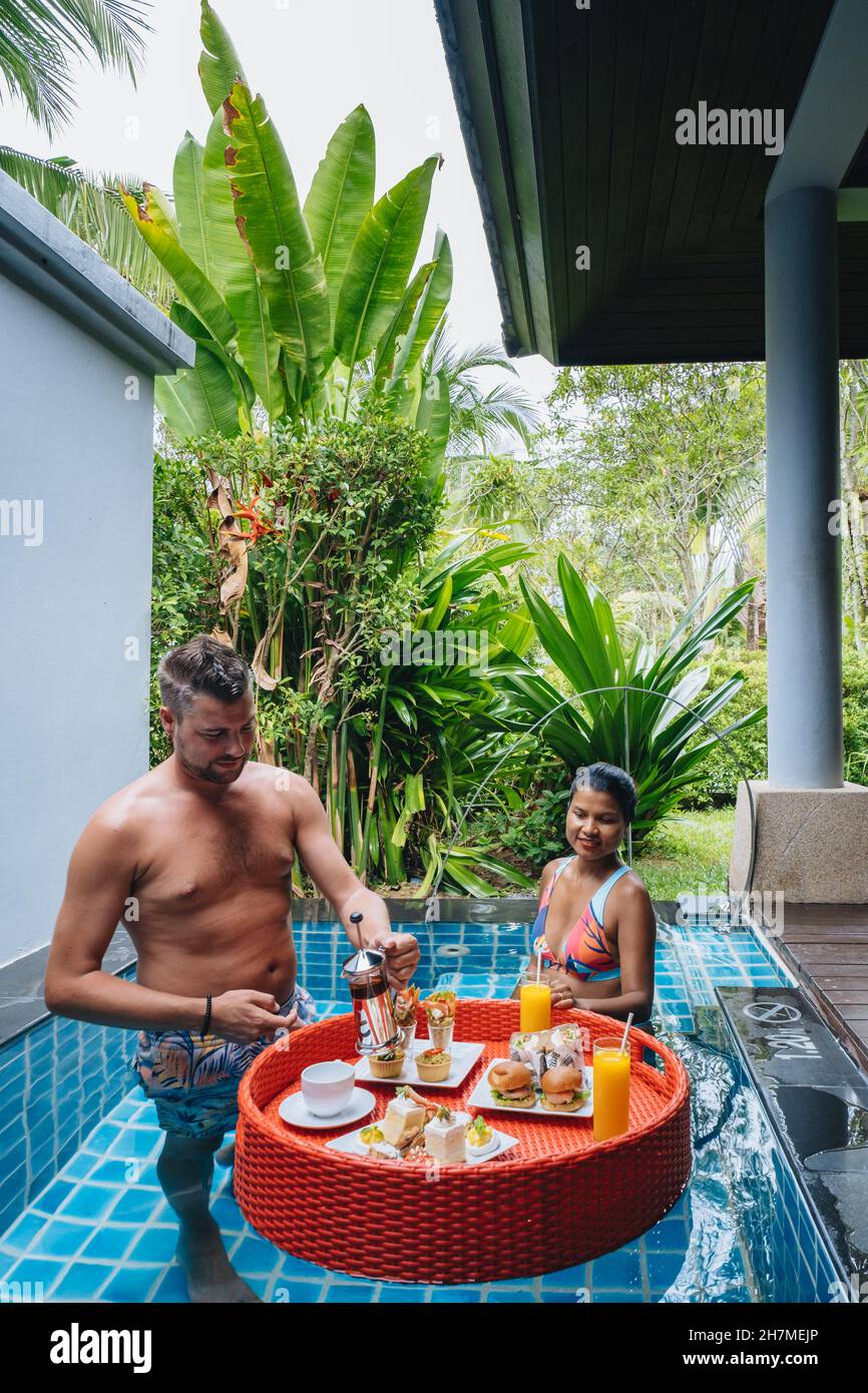 floating breakfast in plunge pool, afternoon tea or floating breakfast ...