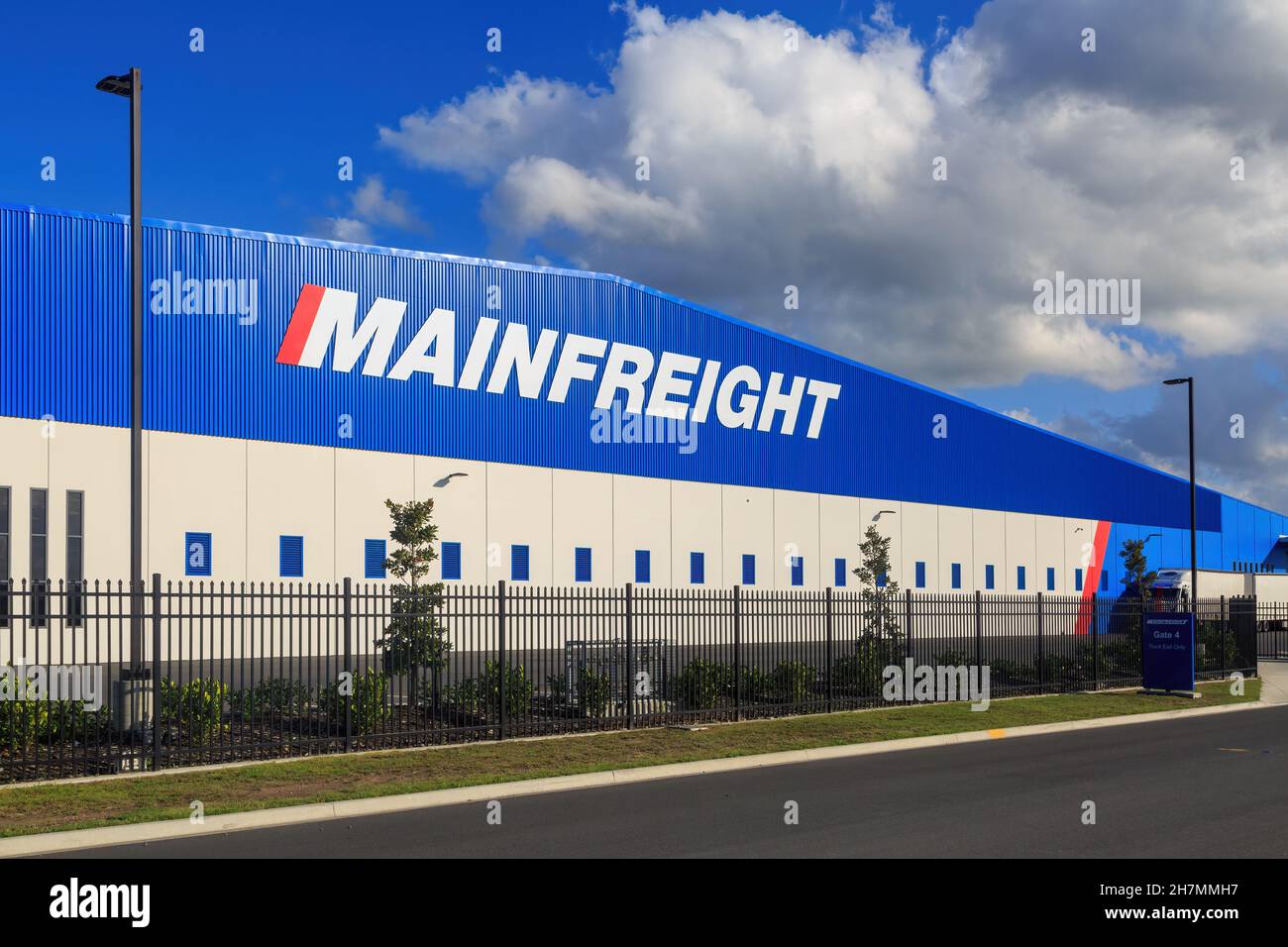 A Mainfreight warehouse in Papamoa, New Zealand. Mainfreight is a major