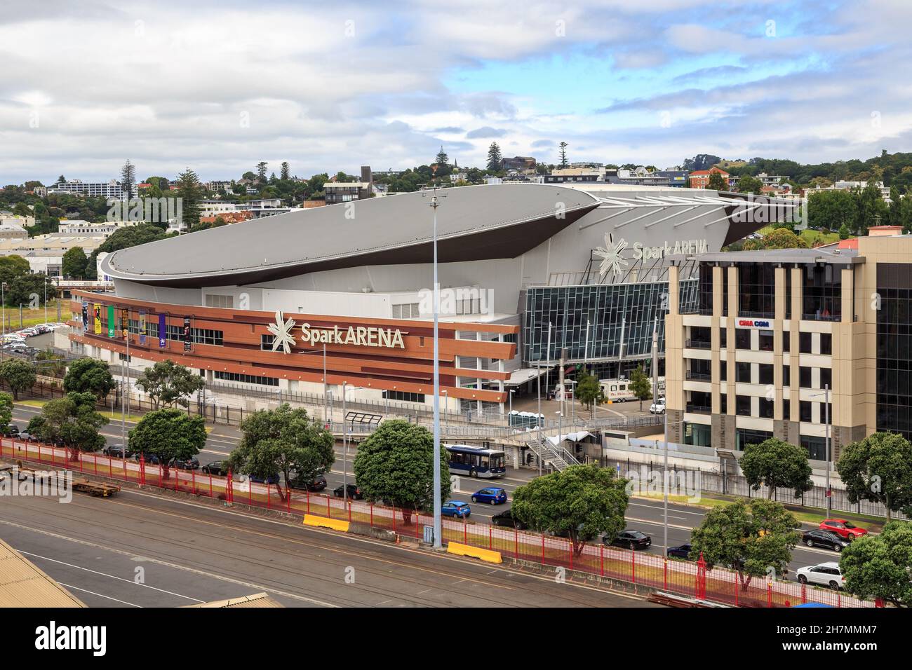The Spark Arena, a 12,000 seat sport and entertainment venue in Auckland, New Zealand Stock Photo