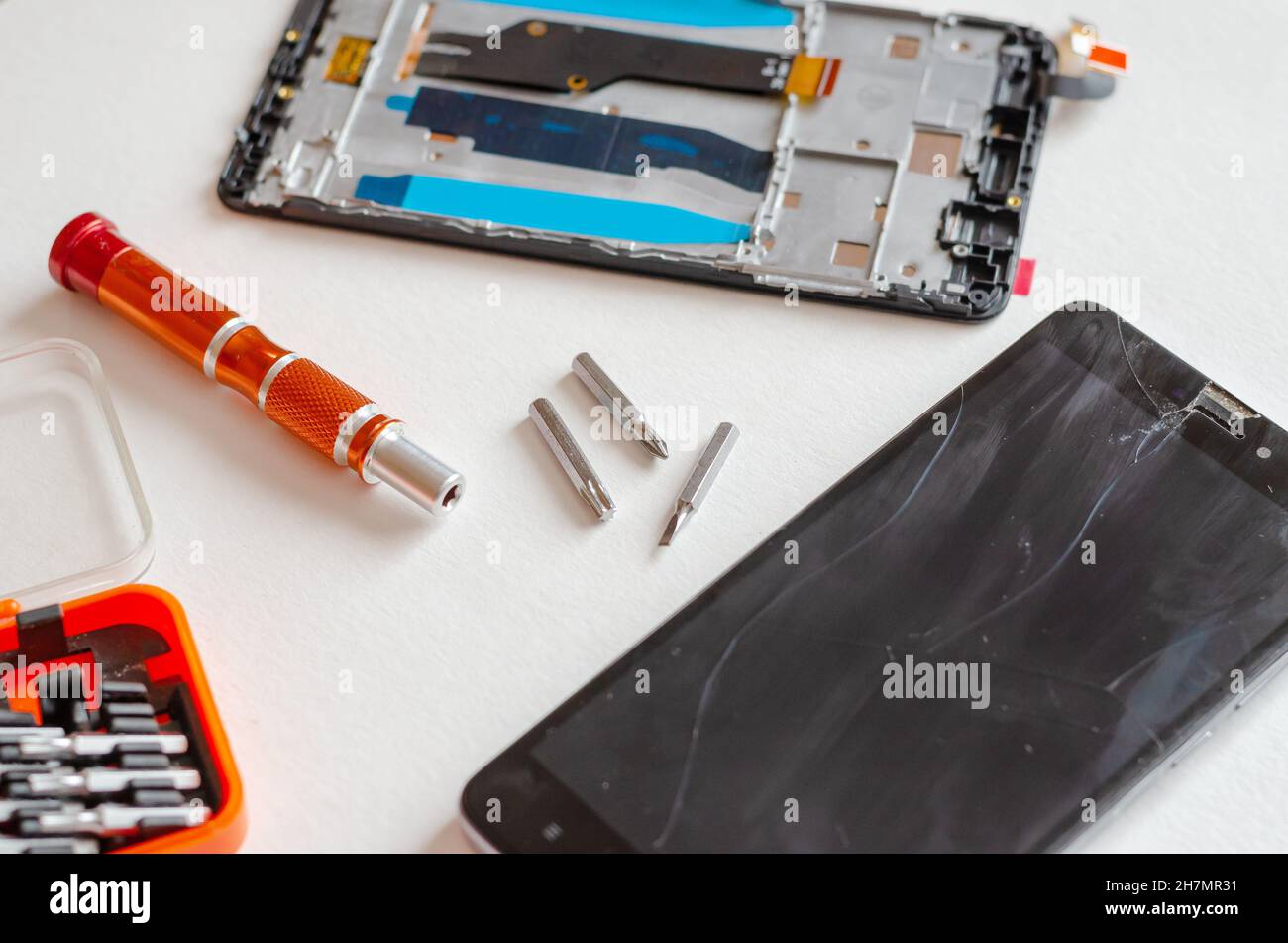 how to fix black lcd screen on phone in stock