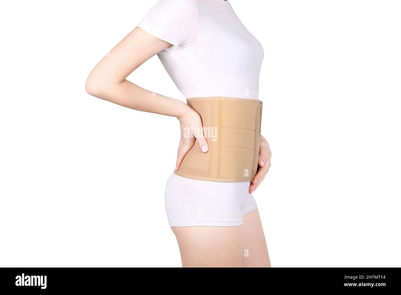 Orthopedic lumbar support corset products. Lumbar Support Belts. Posture  Corrector For Back Clavicle Spine. Lumbar Waist Support Belt Strong Lower  Stock Photo - Alamy