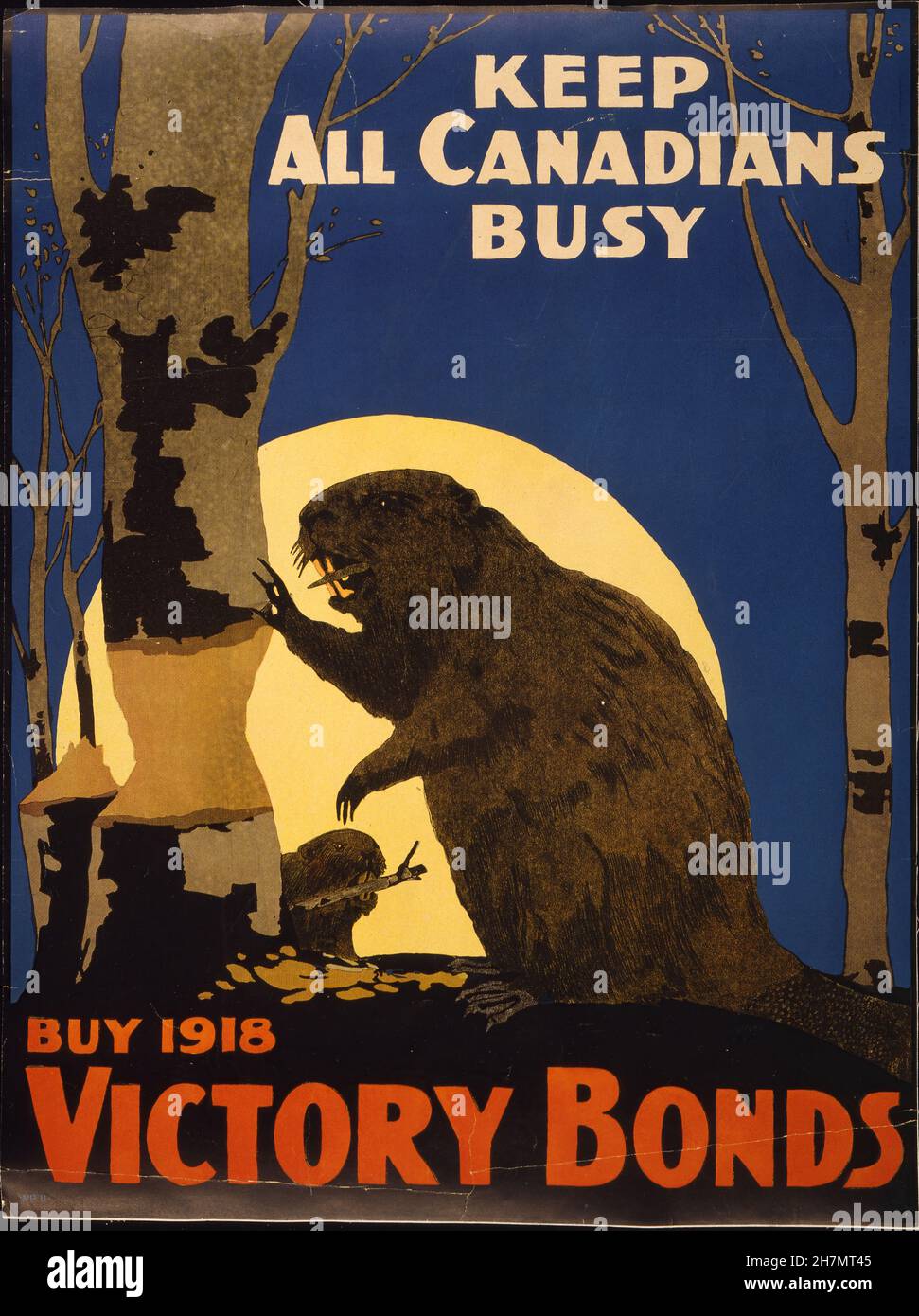 Canadian World War One Propaganda - 01 Stock Photo