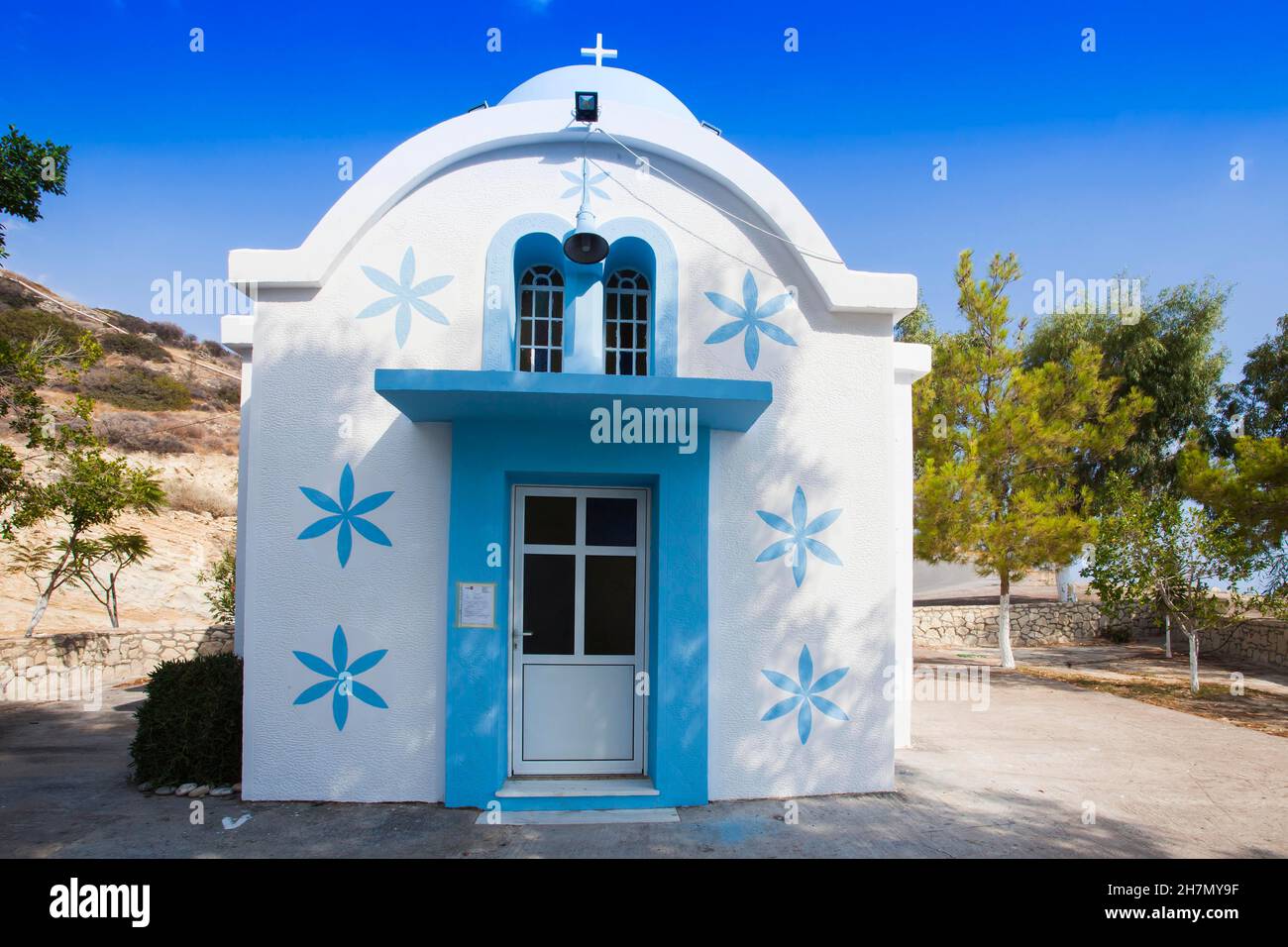 Orthodox Church, in Gra Ligia, Crete, Greece Stock Photo